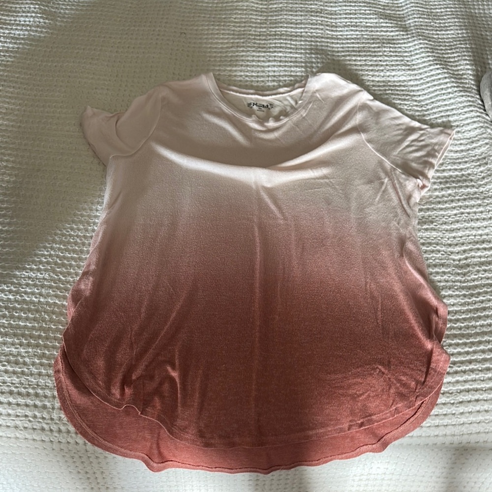Mudd Pink Ombre Short Sleeve Tee